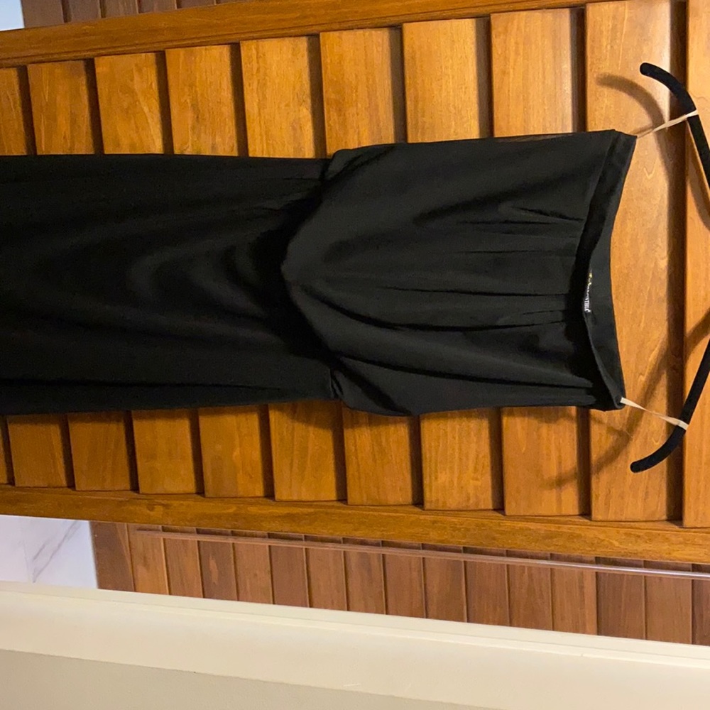 Strapless mesh swimsuit coverup